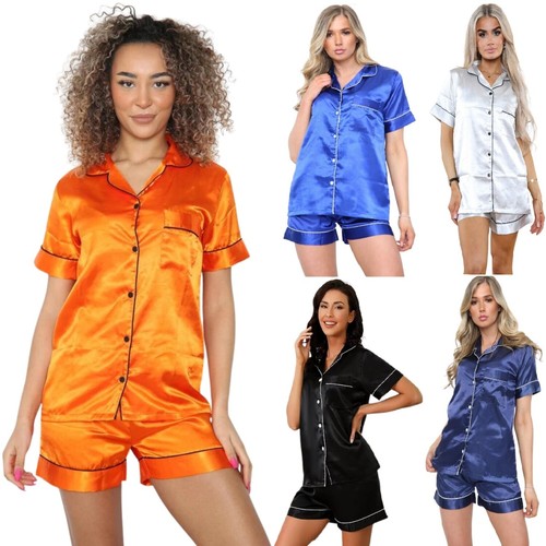 Ladies silk short sleeve - short,