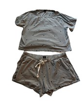J Crew Sz M Heart Pajama Set