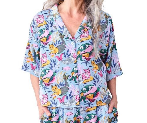 Print fresh meowing - print, mermaids