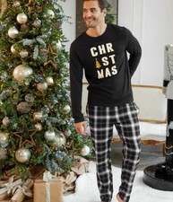 Pyjamas Set Men's Black Happy