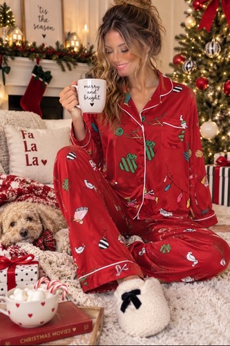 Kate spade pajama set red - spade, s