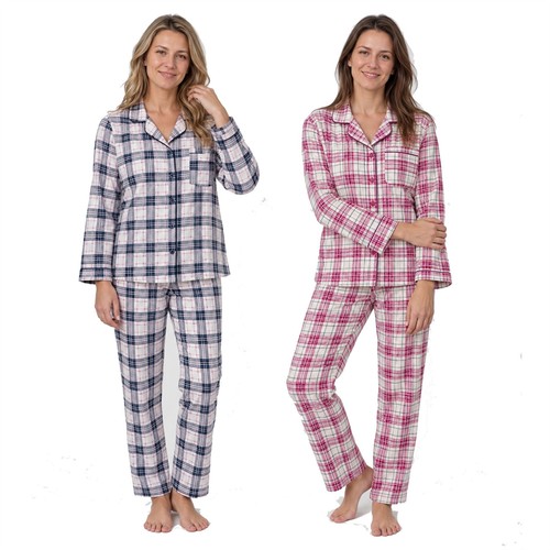 Ladies winceyette pyjamas 100 - ladies,