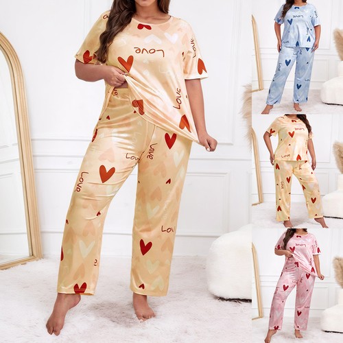 2pcs women plus size - plus, heart